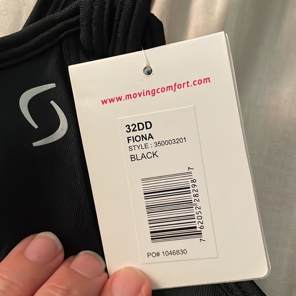 Moving Comfort Fiona Sports Bra, Black, Size 32DD - Picture 2 of 4